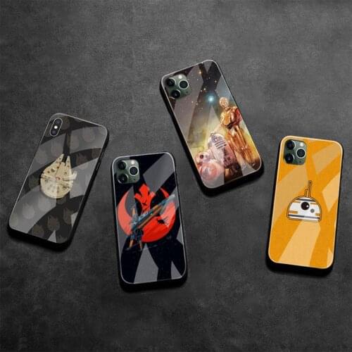 The Last Jedi Phone Case Tempered Glass For iPhone 12 pro max mini 11 Pro XR XS MAX 8 X 7 6S 6 Plus SE 2020 case