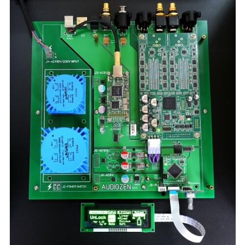 Denmark Soekris dam1021 r2r dac decoder supporting interface, display, control board