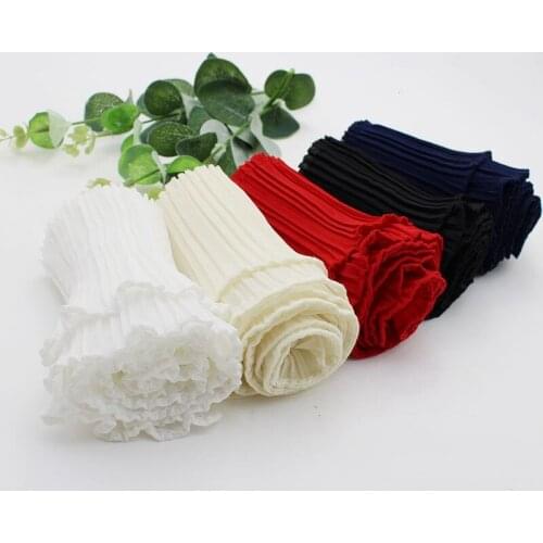 1meter double layer wrinkled chiffon lace, organ pleated lace, wrinkled lace, a variety of options