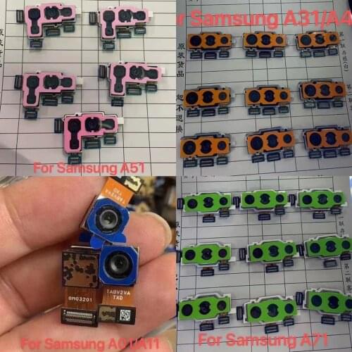 Original Front And Back Camera Flex For Samsung GalaxyA01 A11 A21 A12A21S A31 A41 A71 Facing Face Camera Flex Cable Replacement