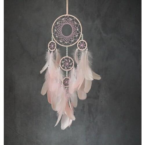 Handmade Tapestry Dreamcatcher Shape Feather Decor Various Color Boho Chic Tapestry For Living Room Wall Hanging Ornaments Gift