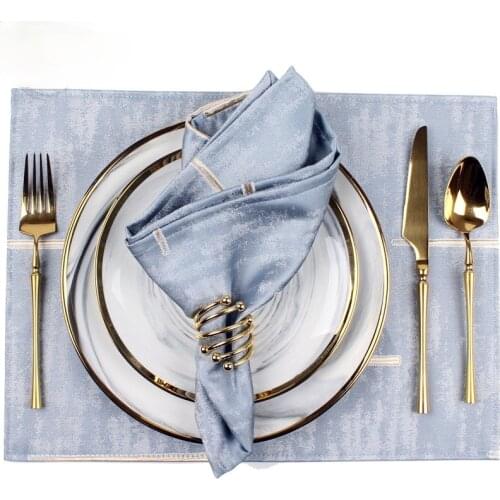 Exquisite Steak Plate Sets Household Nordic Snack Dinner Plate Sets Dessert Metal Cutlery Borden Servies Kitchen Supplies DK50PS