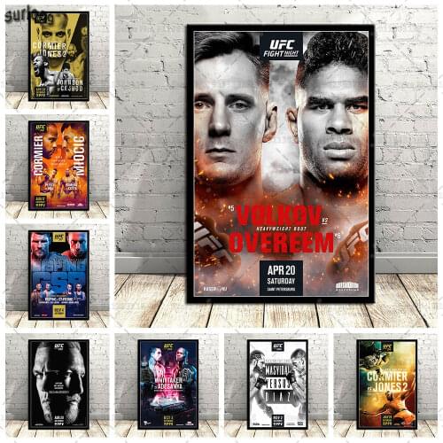 Conor McGregor MMA Fight Event Poster Prints Wall Art Canvas Painting Posters Picture for Living Room Home Decoration