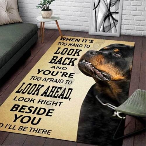 Rottweiler Area Rug 3D All Over Printed Non-slip Mat Dining Room Living Room Soft Bedroom Carpet 12