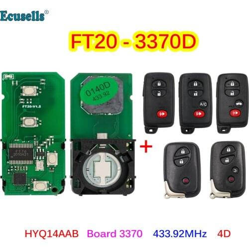 Lonsdor FT20-3370D 433.92MHz ASK Keyless Go Smart Key Board PCB 4D Chip for Toyota Crown Prado Avalon Camry Lexus GT GS ES LS