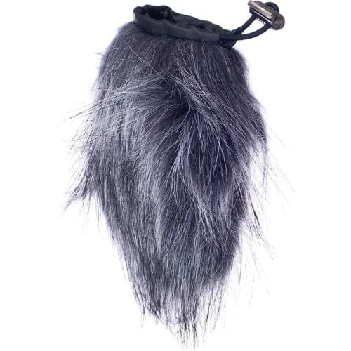 2pcs Mic Furry Windscreen Muff Wind Cover for Lavalier Lapel Microphone