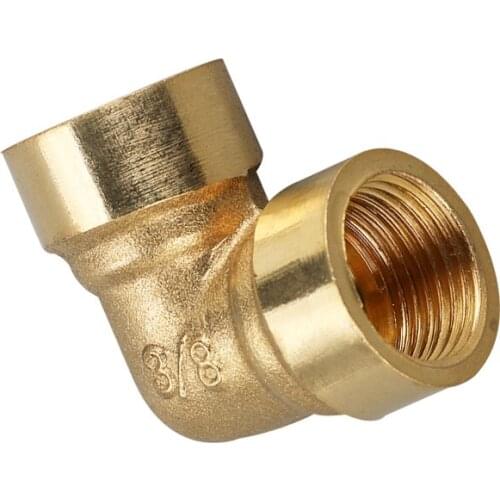 Female External thread Thread 1/8‘’ 1/4‘’ 3/8‘’ 1/2 3/4 90 Deg Brass Elbow Pipe Fitting Connector Coupler For Water Fuel Copper