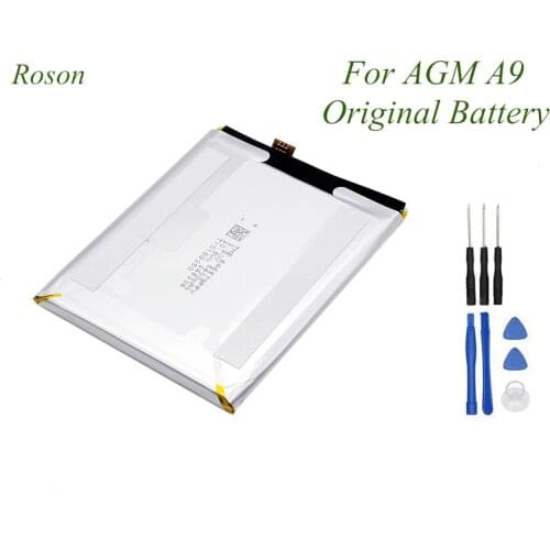 Roson For AGM A9 Original Battery 5400mAh 100% New Replacement Accessory Accumulators For AGM A9 +Tools