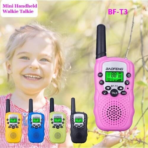 BF-T3 Portable Walkie Talkie BF-T3 22 Children Radio Best gift for kids BaoFeng Mini handheld Two Way Radio 0.5W Walkie Talkie