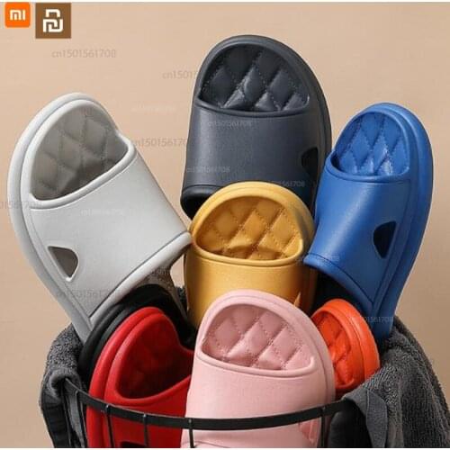 Xiaomi youpin thick-soled slippers men and women summer non-slip soft-soled slippers bathroom deodorant sandals and slippers men