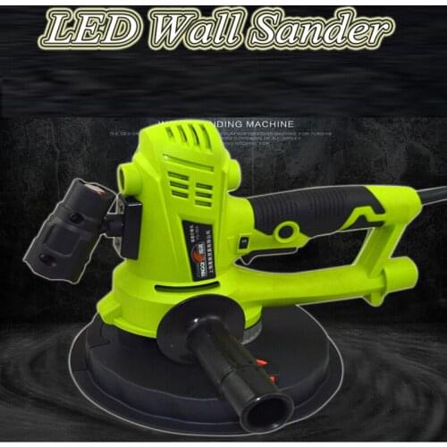 Wall Grinding Machine With 180mm Disc AC220V 1500-2700rpm Dust-free Electric Multifunction Portable Dry Wall Sander YQ-180A
