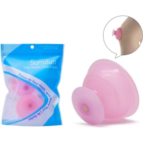 1pc Silicone Vacuum Cupping Ventosas Massage Body Cups Ventouse Anti Cellulite Weight Loss Cupping Apparatus Pink