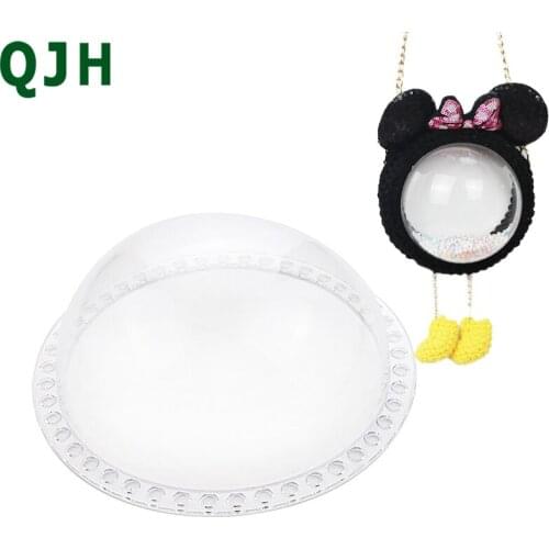 DIY handmade one-shoulder messenger bag acrylic template diagonal hand-woven cute cartoon fashion cloth yarn bag accessories