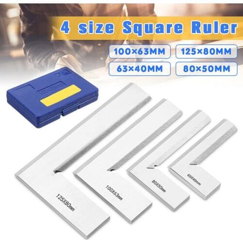 Stainless Steel Bladed Precision Knife Edge Square Ruler 90 Degree Right Angle Ruler Engineer Measuring Tool Gauge Angle Ruler