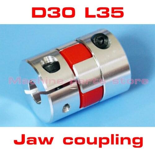 1pcs D30 L35 CNC Flexible Jaw Spider Plum Coupling Shaft Coupler 5/6/6.35/7/8/9/9.525/10/12/11/12.7/14/15/16mm