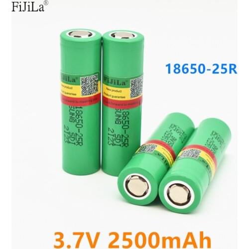 100% Original f 3.7V 18650 2500mah INR18650 25R 2500mah 20A battery scrapping lithium batteries screwdriver flashlight