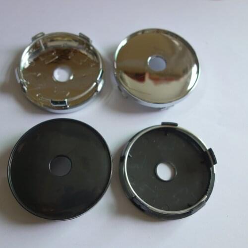 120pcs 60mm No Logo Badge Emblem Blank Empty Car Wheel Center Hub Rim Caps Cover Styling
