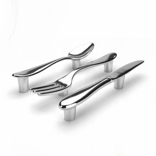 15pcs lot Cutlery Kitchenware Knife Fork Spoon Shape Creative Furniture Handle \ Boutique Drawer Cabinet Handle \ Kitchen Handle