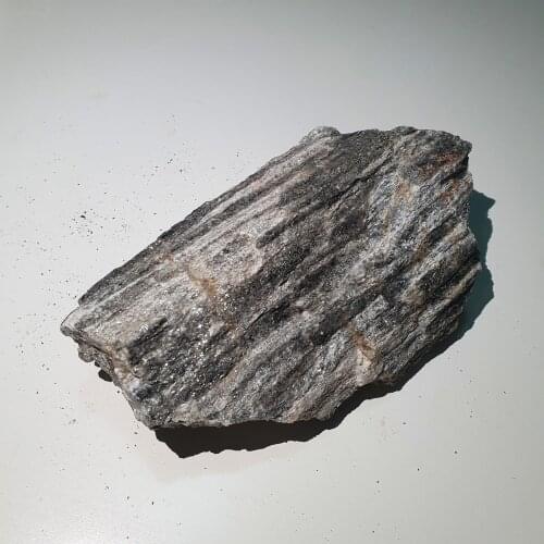 Gneiss Aquarium rock (silvery) nearly 8x10 cm 400-500 gram 1 Pcs natural rock very decorative
