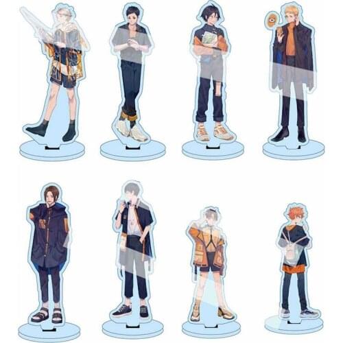Anime Haikyuu Hinata Kageyama Tsukishima Sugawara Family Acrylic Stand Figure Desk Stand Figure Toy Collection Decor Gifts