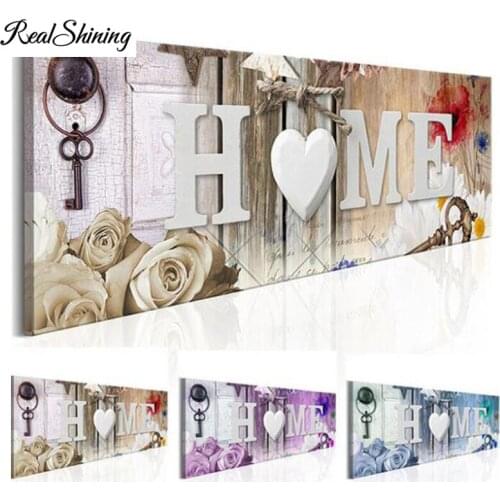 Large 5d diy Diamond painting,home sweet home,3d mosaic Diamond Embroidery full round square rhinestones diamond pictures FS6062