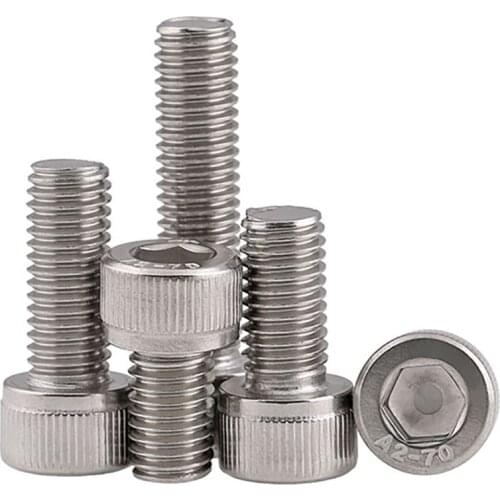 Hex Socket Head Cap Screw A2 Stainless Cup Head Allen Bolts M10 M12