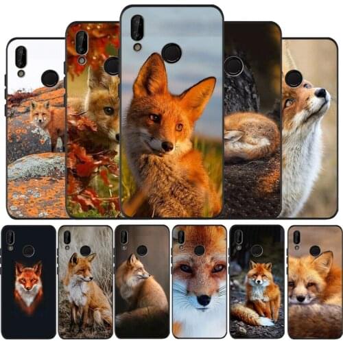 FoxAutumn black Phone Case for huawei P40 P30 P20 P10 Pro P9 Lite nova 4E 6SE Psmart 2 2019 Y6 9 Prime cover