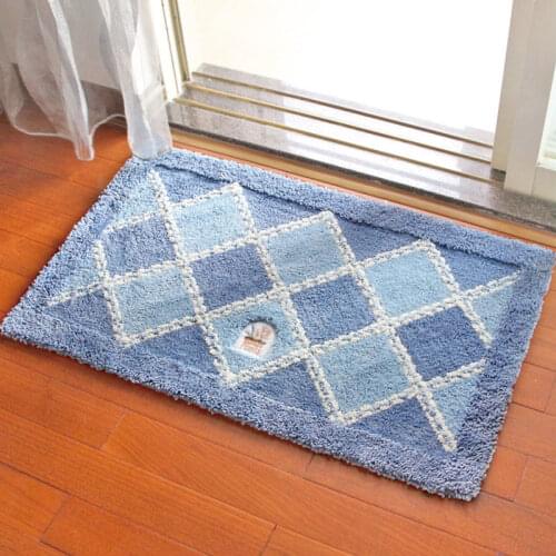 Home Decoration Cartoon Couple Bears Bath Mat,Tapete Para Banheiro,Pink Blue Soft Bathroom Carpet Doormat Kitchen Non-slip Rugs