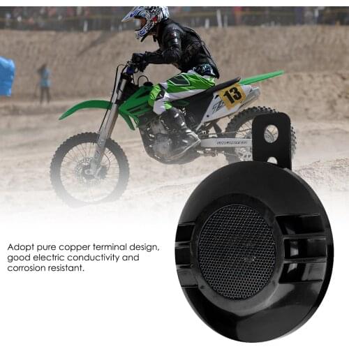 110dB 430HZ Electric Snail Horn Sand-Proof Loud Electric Snail Horns Loudspeaker Waterproof Universal For 12V Motorcycle Car