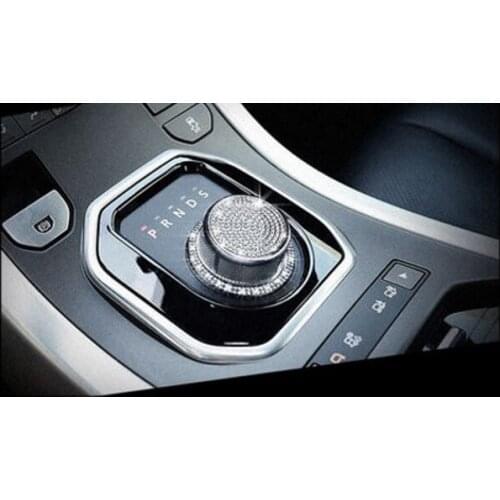 Chrome Car Gear Shift Knob Cover Trim For Land Rover Discovery 5 2017 2018 Discovery 4 2014 2015 2016 Discovery Sport 2015-2018
