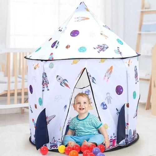 Play Tent Portable Foldable Tipi Prince Folding Tent Children Cubby Play House Kids Gifts Outdoor Toy Tents Castle