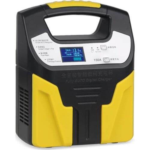 Smart Charging For Lead-Acid Battery 10A 6A 3A 12v 24v Full Automatic Car Battery Charger 220V Charging Motorcycle Truck