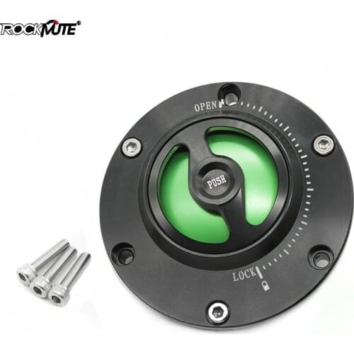 Motorcycle Fuel Tank Cap For Kawasaki Ninja 250 EX250 2008 2009 2010 2011 2012 Push to Lock Gas Fuel Petrol Cover