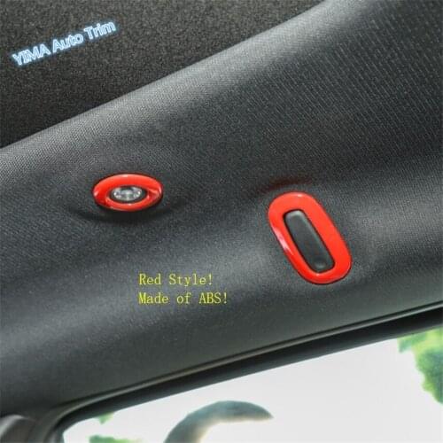 Lapetus Car Styling Rear Seat Row Reading Lights Lamp + Hook Cover Trim ABS Fit For Jeep Grand Cherokee 2016 - 2019 Colorful