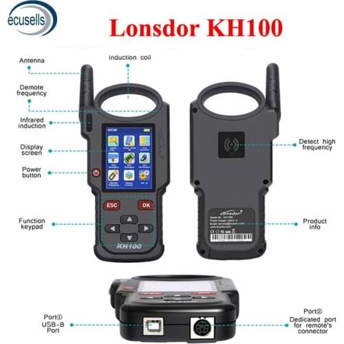 Lonsdor Original KH100 Hand-Held Remote Key Programmer Frequency Tester Chip Generator for Toyota