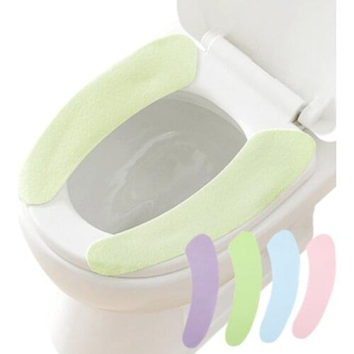Reusable Toilet Seat Sticker Toilet Seat Cushion Washable Bathroom Insulation Seat Cover Toilet Seat Toilet Sticky Seat Cushion