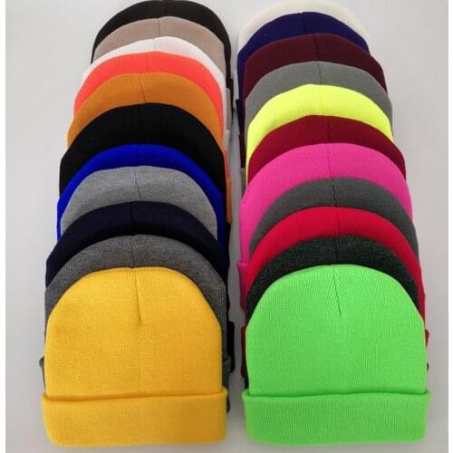 New Men Women Fashion Knit Baggy Beanie Oversize Winter Hat Ski Winter Knitted Cap Woman Solid Color Hip Hop Boys Girls