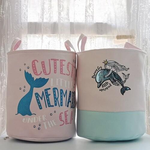 New Fabric Storage Basket for Baby Toys Canvas Bucket Toy Finishing Washing Clothes Laundry Basket Hamper Pouch Organizer