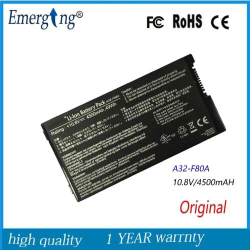 New Original 49Wh Laptop Battery for ASUS A32-F80 F80 F80s F80Cr F81 F81E F81Se F83 F83Cr F83E F83S F83Se F83V F83VD F83VF K41