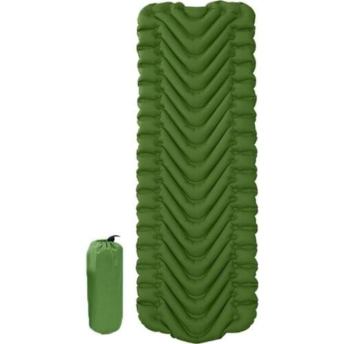Portable Outdoor Inflatable Mattress Camping Mat Ultralight Waterproof Foldable Camping Cushion Sleeping Pad