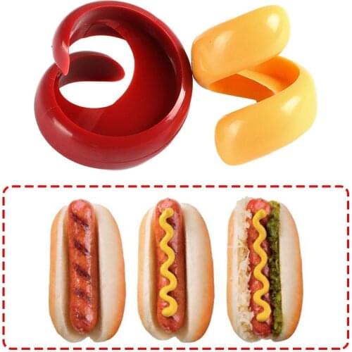 Manual Fancy Sausage Cutter Spiral Barbecue Hot Dogs Auxiliary Slicer kitchen Gadget Tools Fruit Vegetable Cutting Cutter D6N1