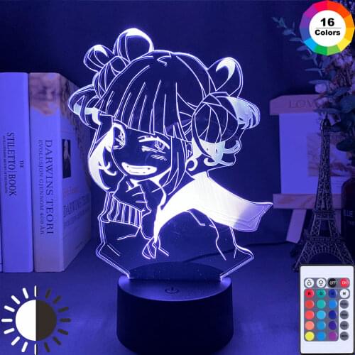 Anime My Hero Led Night Light Himiko Lamp for Bedroom Decor Birthday Gift Himiko Light Academia Toga