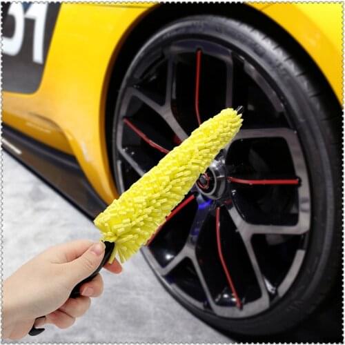 Car Wheel Wash Brush Cleaning Rims Tire Washing Tools for Volkswagen vw Touran 1.4 Fox 1.2 Touareg2 GolfA5 GT MK7 Golf 7