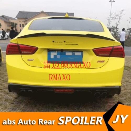 For Malibu XL Spoiler 2016-2018 ack ABS Material Car Rear Wing Color Malibu Rear Spoiler For Chevrolet Malibu XL Spoiler