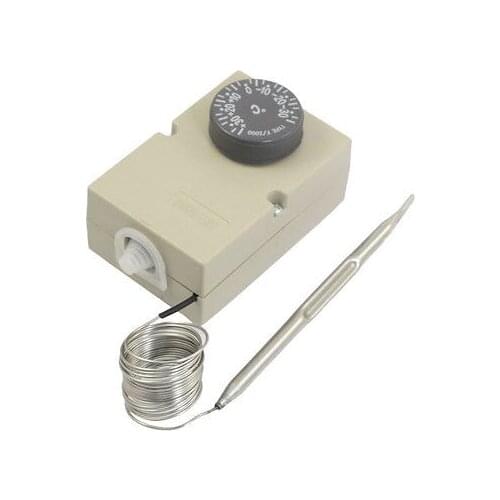 1NC 1NO AC 250V 16A -30-30C Temperature Thermostat Switch Sensor w 63" Capillary
