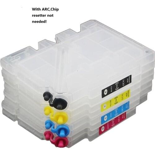 XIMO 3 full sets of chipped refillable cartridges for GC41 suitable for Ricoh IPSiO SG 3100/2100/2010L/7100 etc