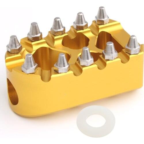 Motorcycle Yellow MX Style Shift Pegs Bobber Chopper Bike Gear Shift Brake Foot Peg For Harley Sportster Touring Dyna Softail