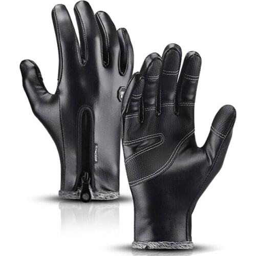 Winter Warm Windproof Cycling Gloves Full Finger Shockproof Waterproof Thermal Warm Motorcycle Autumn Bike Gloves