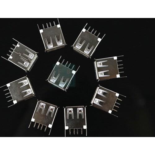 10/5/2pcs 13.7 vertical vertical USB socket USB-A mother AF180 USB A 13.7mm