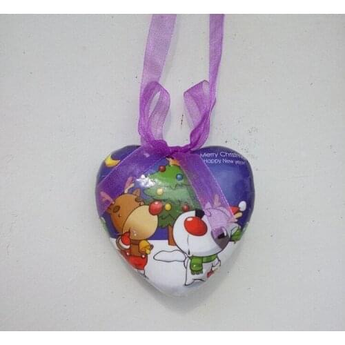20pc Exclusive agency Christmas Pendant Love ball Scene Christmas ornaments Heart Pendant Global starting +P